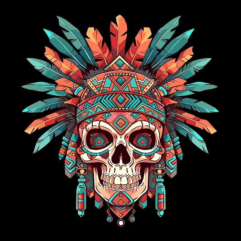 Aztekischer Totenkopf 001