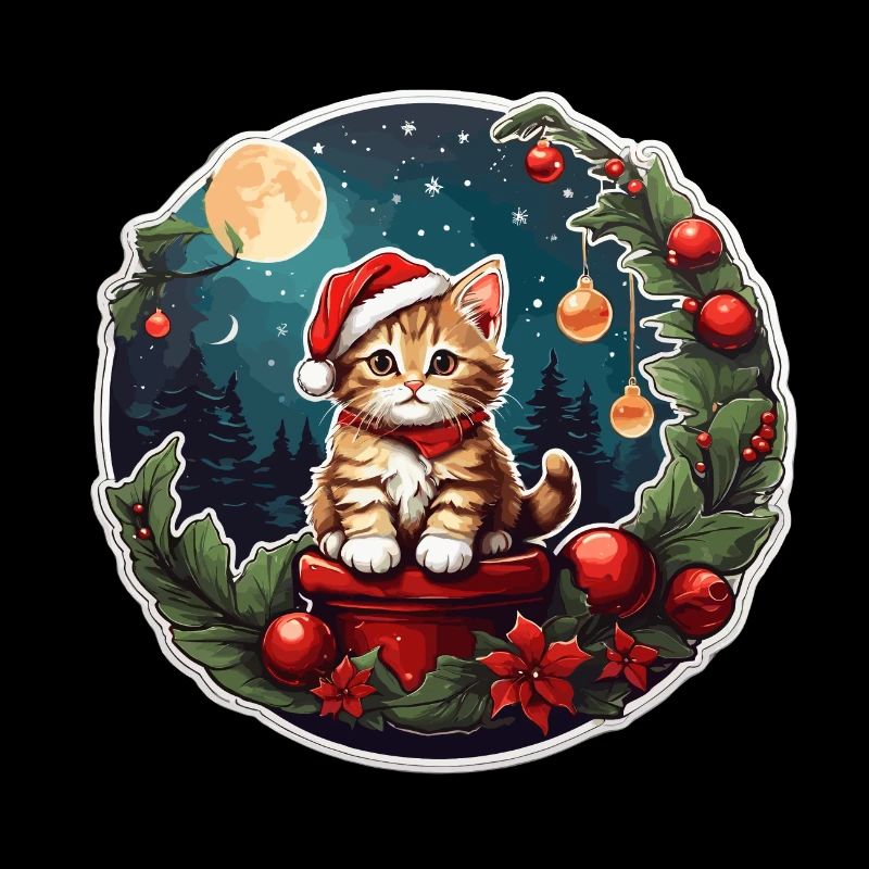 Chat de Noël