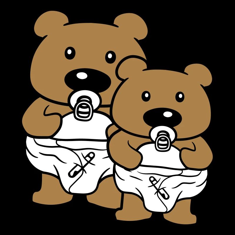 2 baer bébé brueder amis équipe couple ours en peluche