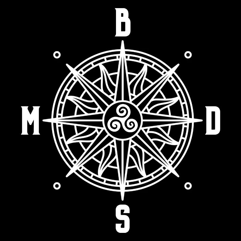 BDSM Triskele Emblem Kompass SM Geschenk
