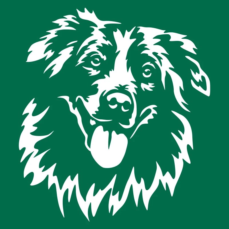 Australian Shepherd Kopf "Black Edition"