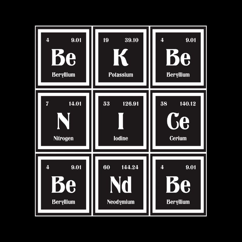Sei nett Sei freundlich | Periodensystem der Elemente