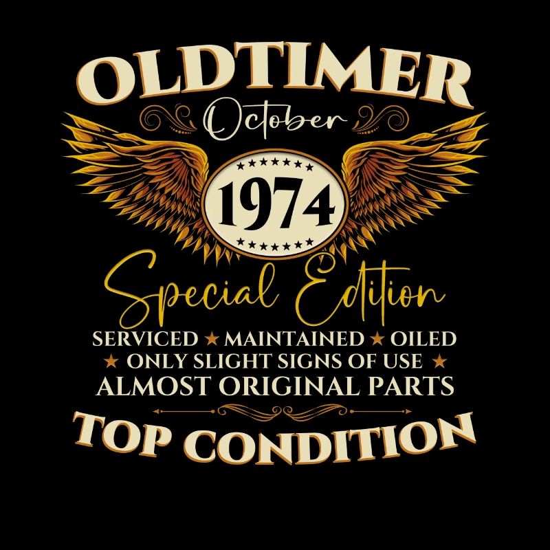 Oldtimer Octobre 1974 cadeau de 48e anniversaire