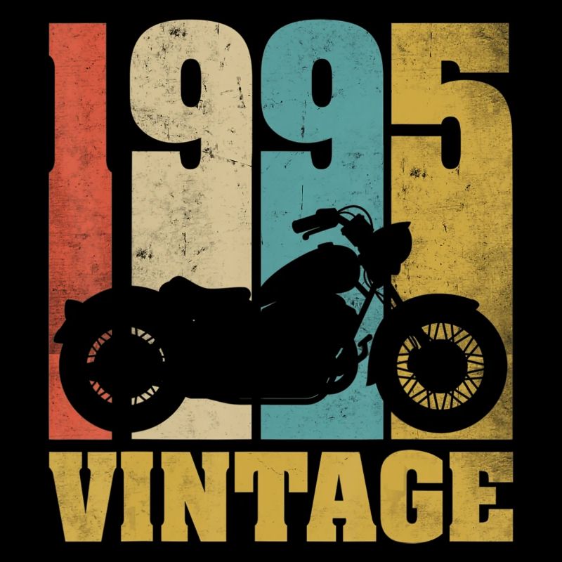 1995 Born birthday biker motorcycle gift