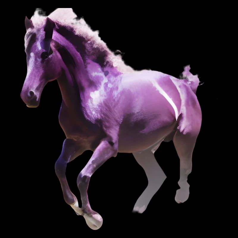 Farbenfrohes Pferd