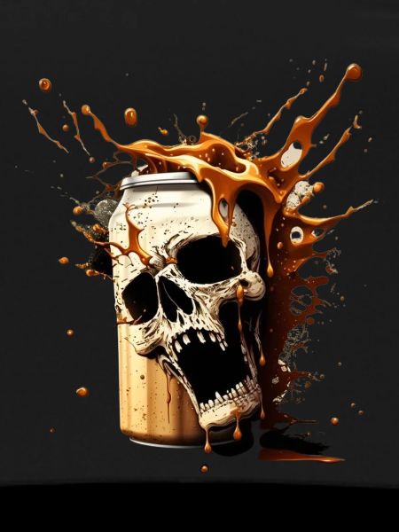 Skull Beer Explosion