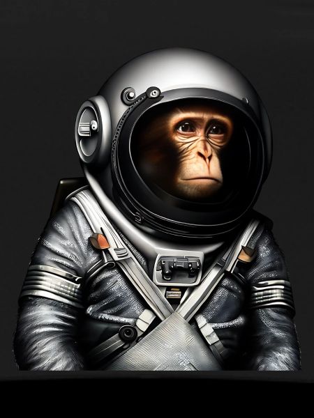 Space Astronaut Monkey