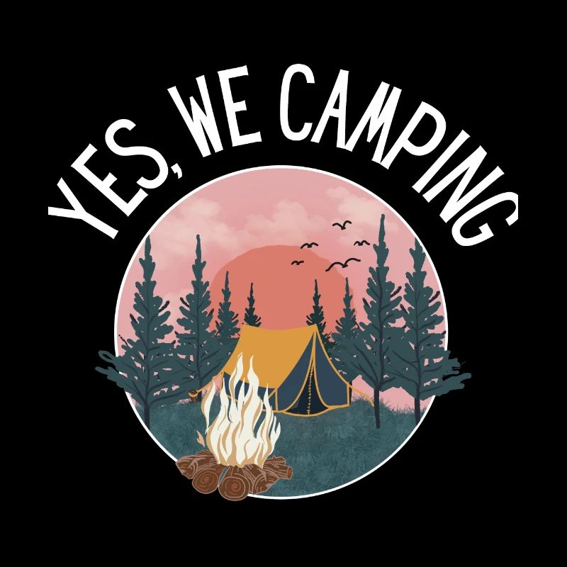 Yes we camping ! Style unique original