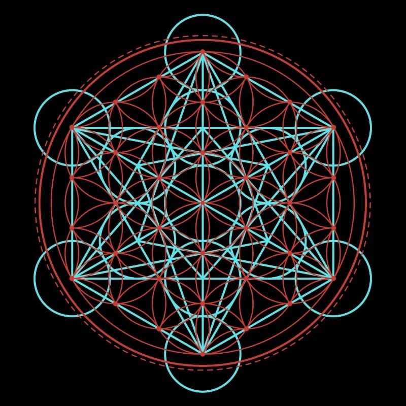 Lebendige Blume des Lebens Geometrie
