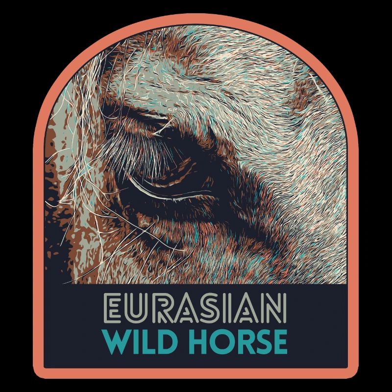 Œil de cheval en gros plan – Art expressif