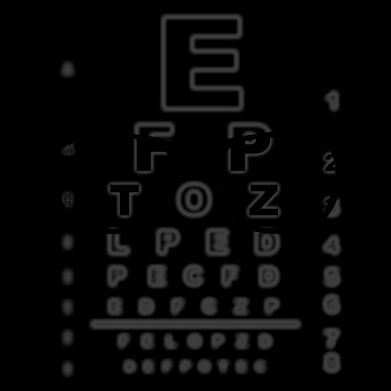 New glasses eye test chart