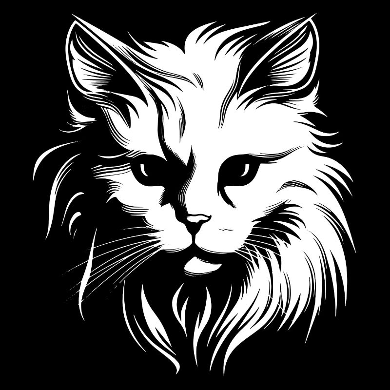 Chat, Motif De Chat, Visage De Chat
