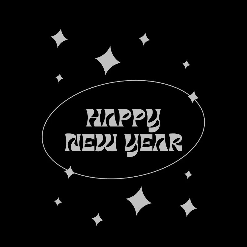 happy new year argenté