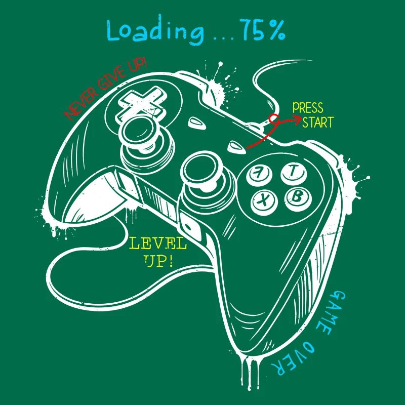 Controller-Kunst im Retro-Gaming-Stil