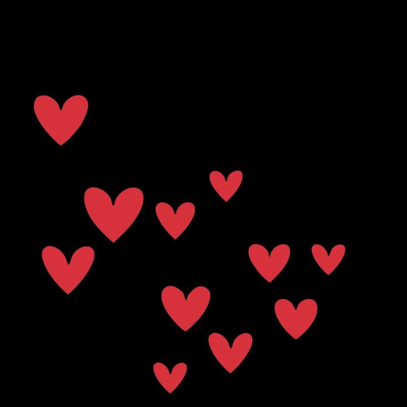 Coeur Guirlande Plusieurs Coeurs