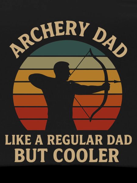 Archery Dad Retro Sunset Design
