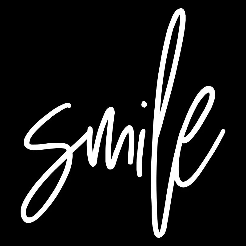 SMILE – Un design de texte positif pour une bonne humeur