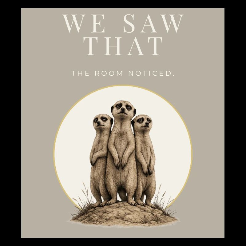 We Saw That Funny Meerkat