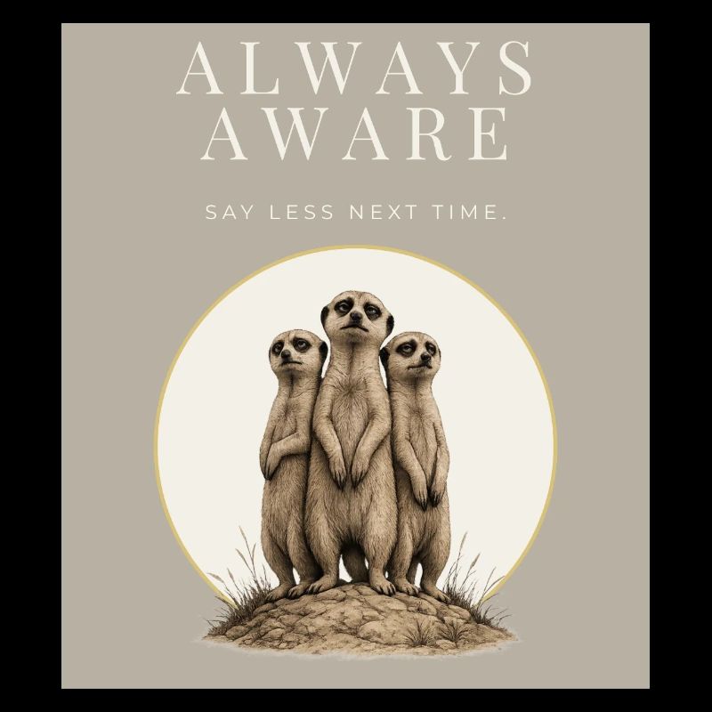 Always Aware Meerkat Trio