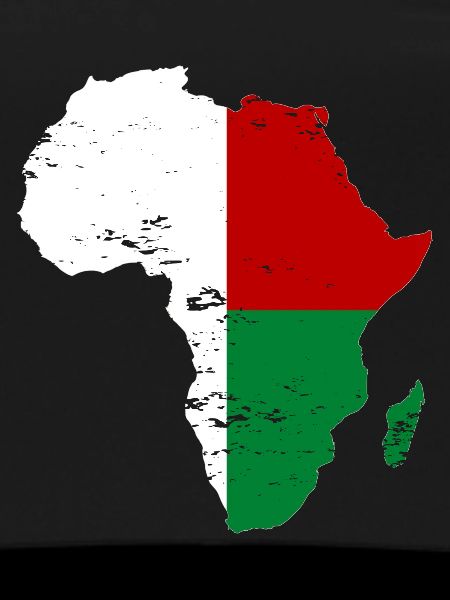 Drapeau de Madagascar Afrique