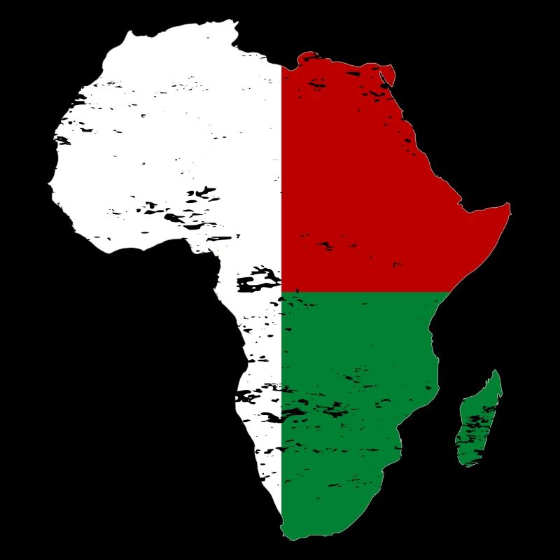 Drapeau de Madagascar Afrique