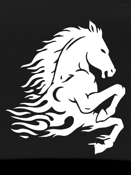 Cheval de feu (blanc)