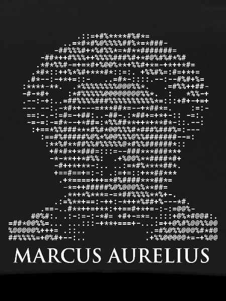 Marcus Aurelius ASCII-Kunst