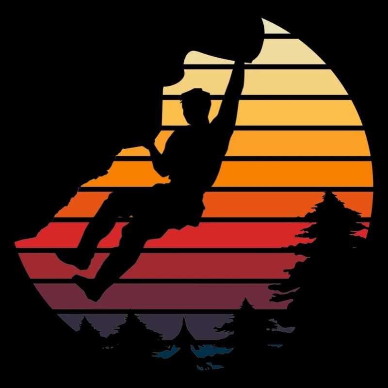 Vintage Bouldering Rock Climbing