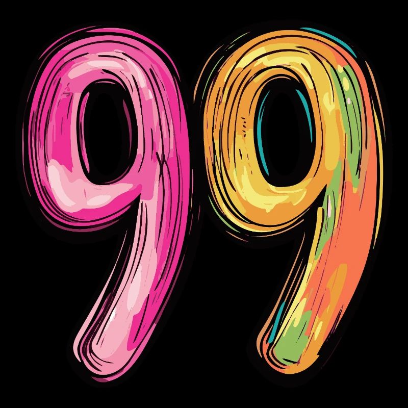 99 Zahl Comic