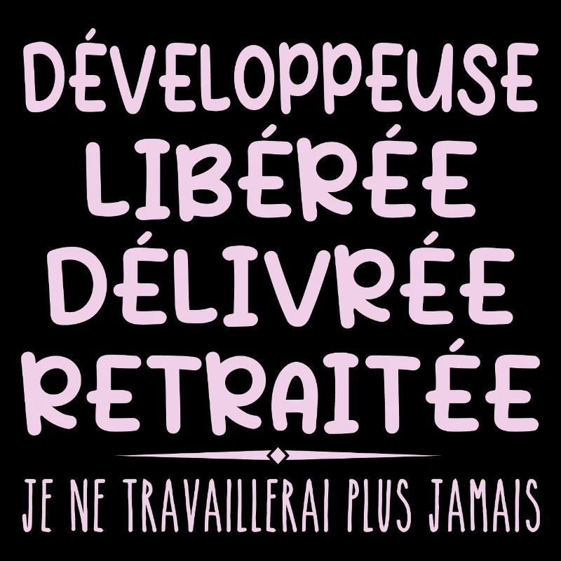 Développeuse célèbre sa retraite avec humour