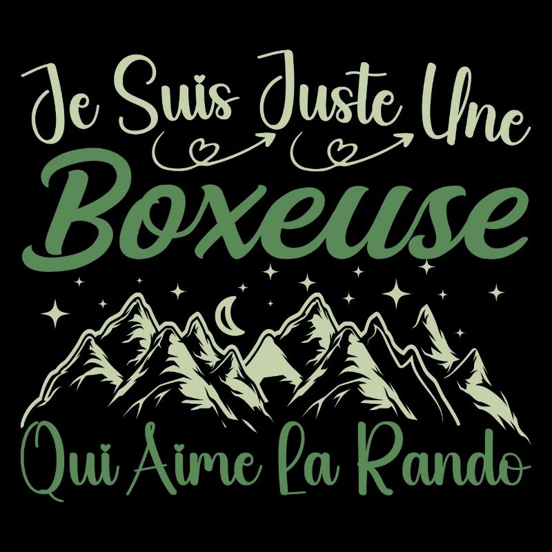 Boxeuse aventurier passionnée de Randonnée cadeau