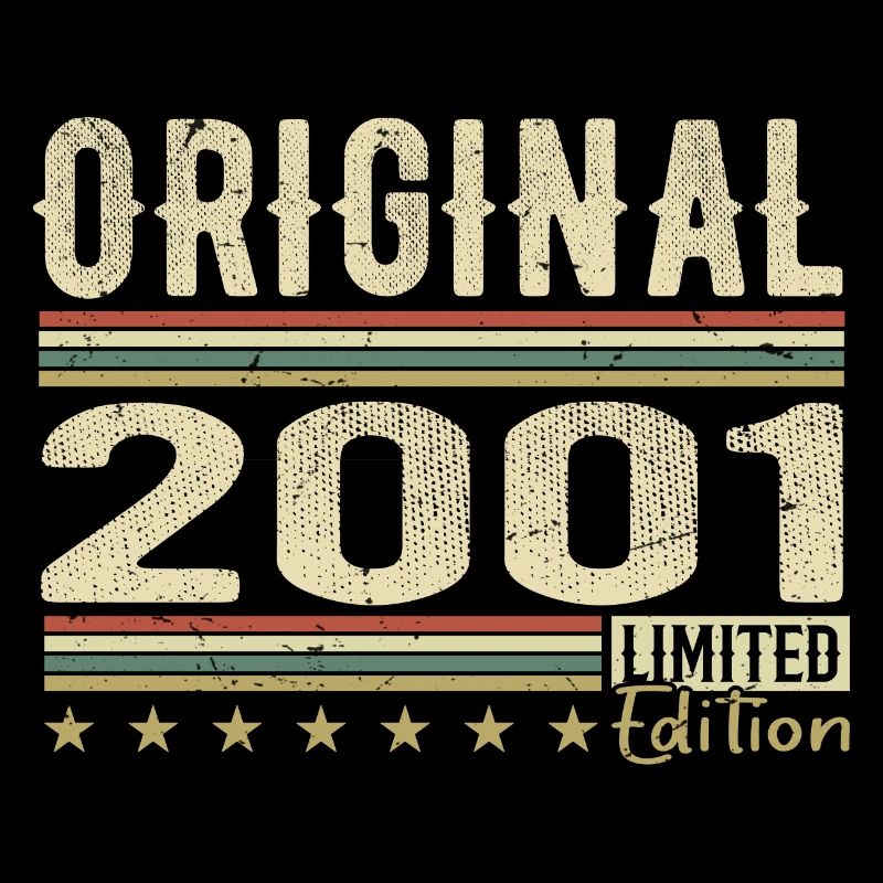 Original 2001 - Retro Birthday Gift 2001