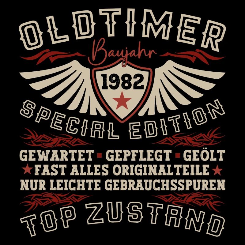 Oldtimer Jahrgang 1982 40. Geburtstag Geschenk Fun