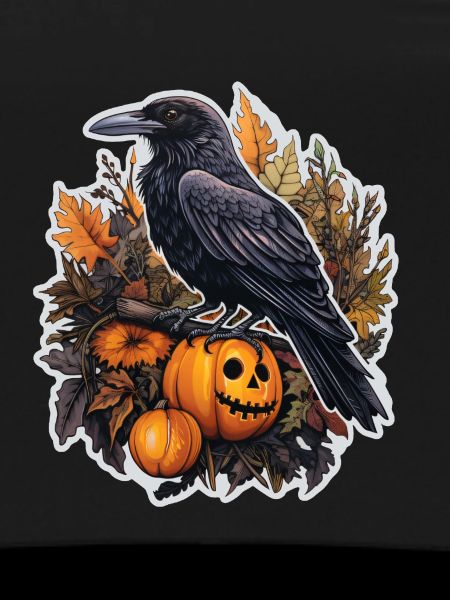 Halloween Crow Pumpkin 2