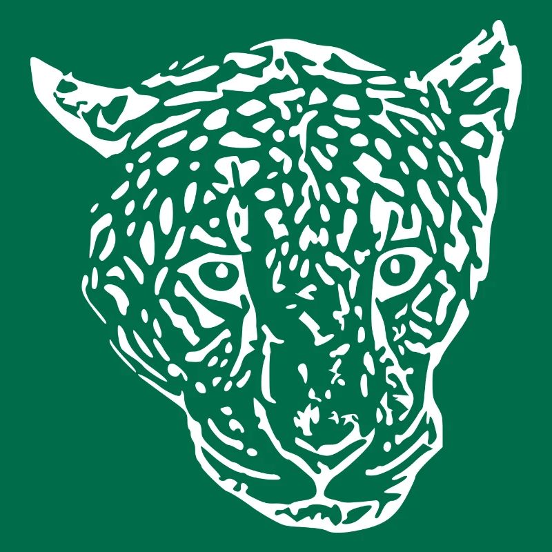 leopard head white