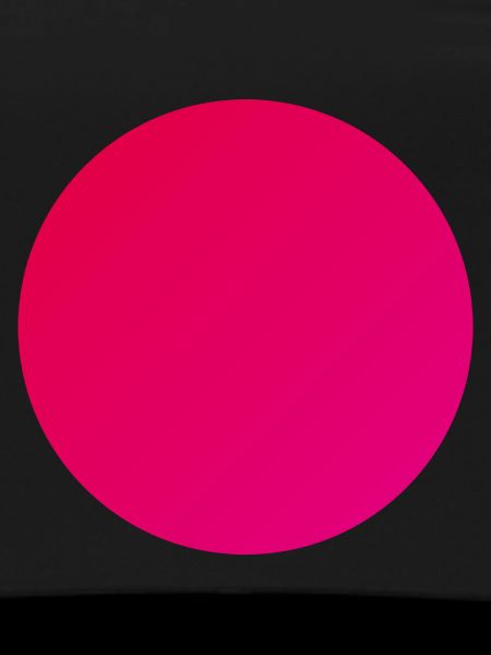 Circle in warm red