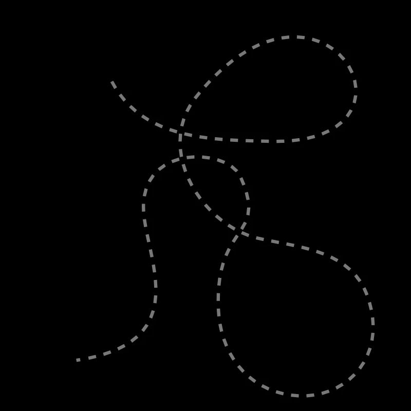 Fly Dashed Line