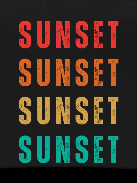 Sunset Gradient Quadruple