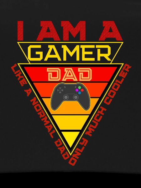 Gamer Dad Triangle Badge