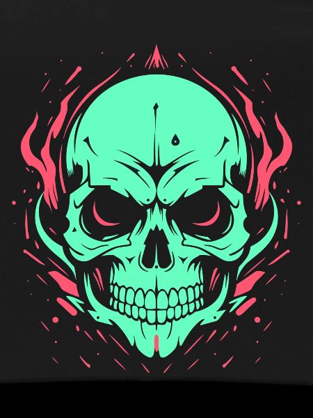 Totenkopf neon