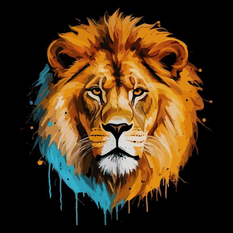 Graffiti lion
