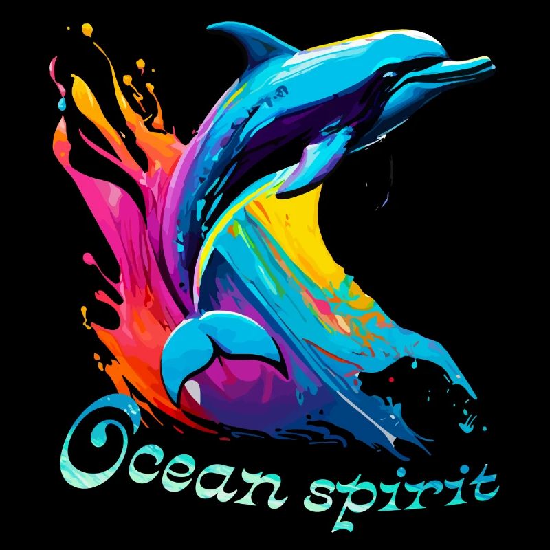 Geist des Ozeans. Delfin