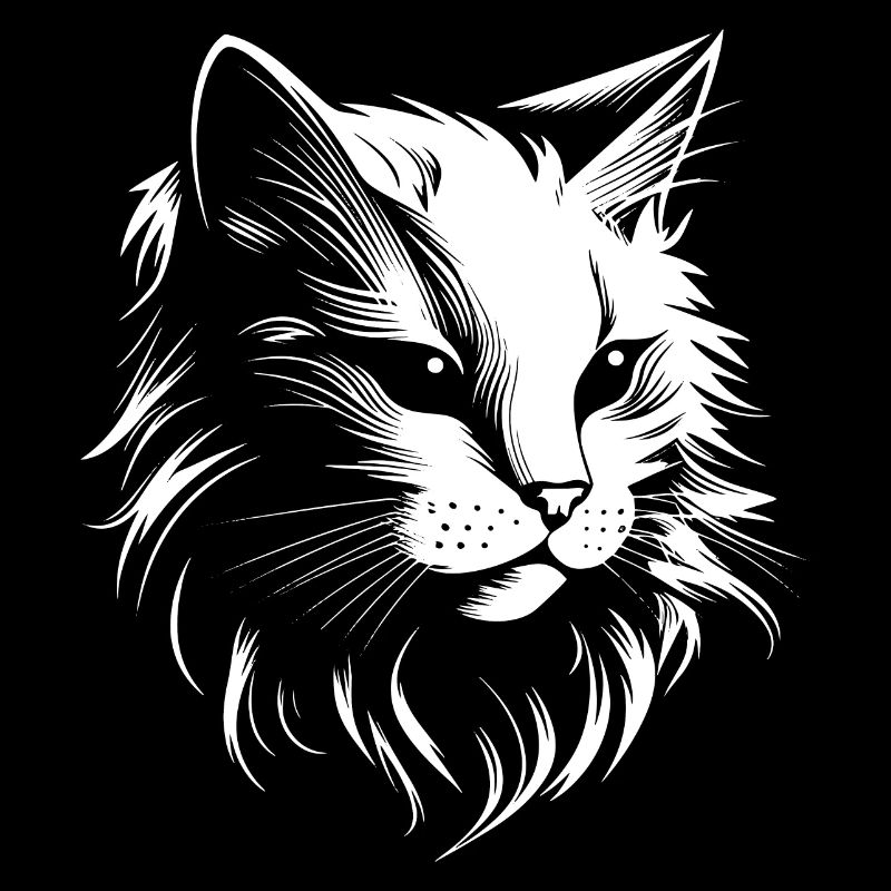 Chat, Motif De Chat, Visage De Chat