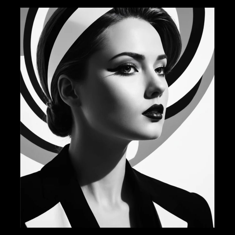 Portrait d’op-art