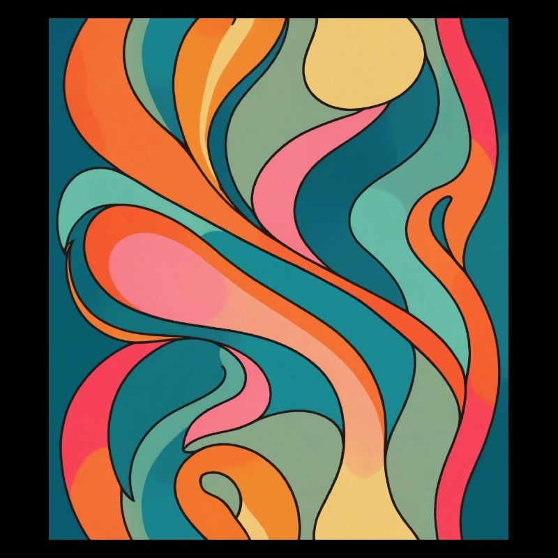 Composition de couleurs abstraite