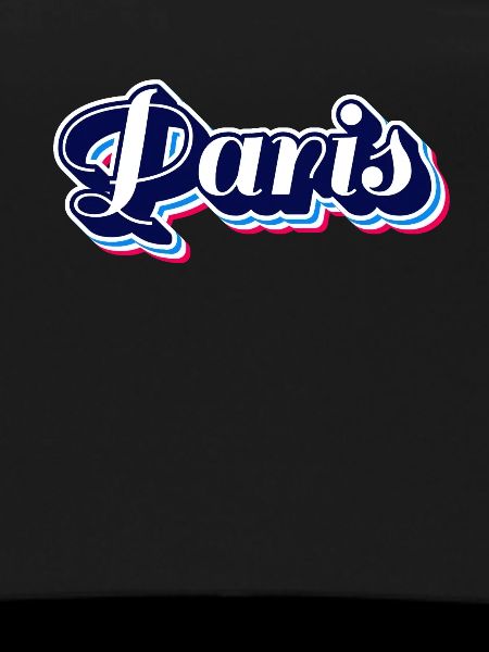 Paris Neon Script Outline