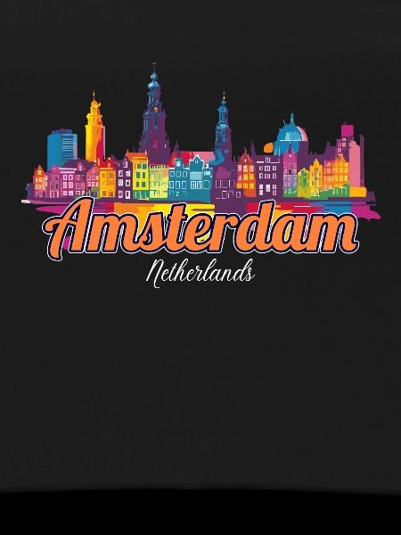 Rainbow Amsterdam Skyline