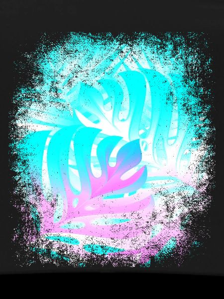 Leaves Blue Pink