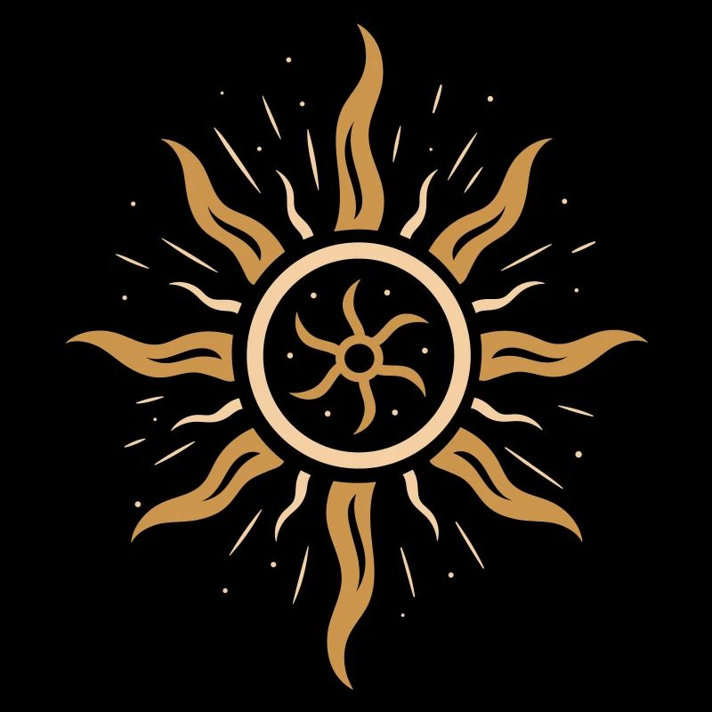 Roue de pompiers du solstice d’été - symbole de la puissance du soleil