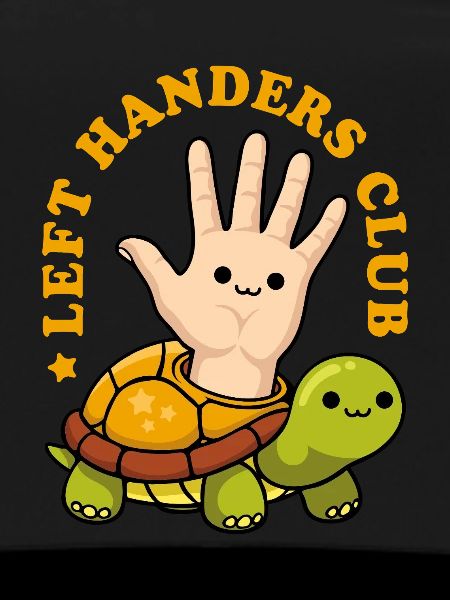 Left Handers Club - Whimsical Turtle